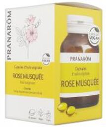 Pranarôm Capsules d'Huile Végétale Rose Musquée 60 Capsules - Boîte 60 capsules