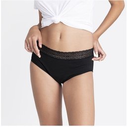 Platanomelon Kiwitas Culotte menstruelle dentelle S Noir