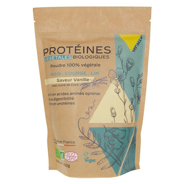 Plant Fusion Protéines Végétales Parfum Vanille 454g