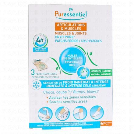 Articulations et muscles Cryo Pure x3 patchs