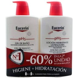 Duplo Ultralight Lotion Hydratante 1l + Gel de Bain 1