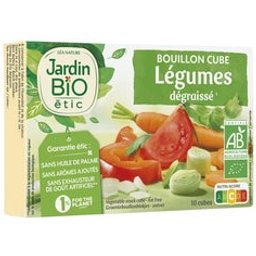 Soupe Cube Légumes Faible Gras Sans Huile Bio 10x9g