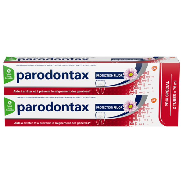 Dentifrice Protection Fluor Lot de 2 x 75ml