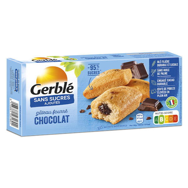 Sans Sucres Ajoutés Gâteau Fourré Chocolat 150g