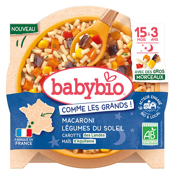 Bonne Nuit Macaroni Légumes du soleil Carotte, Maïs - 200g