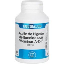Huile de foie de morue avec vitamines ADE 500mg 180 Perles