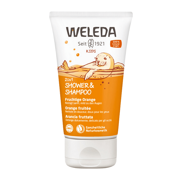Crème de Douche 2 en 1 Enfants - Orange fruitée - Weleda