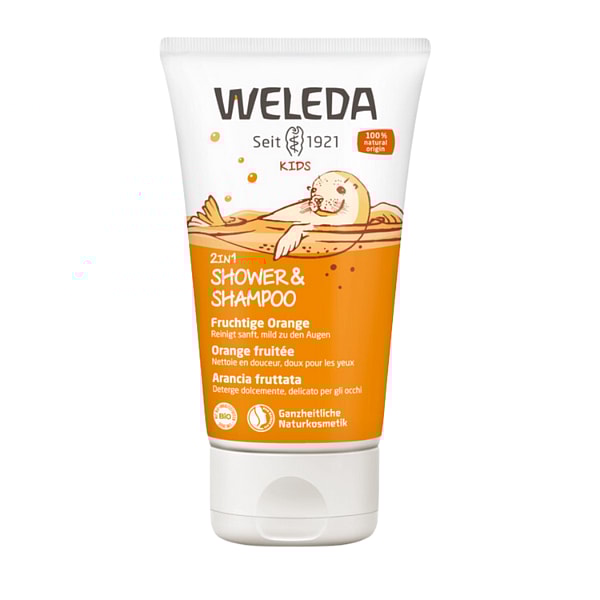 Crème de Douche 2 en 1 Enfants - Orange fruitée - Weleda
