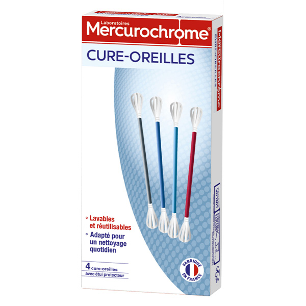 Hygiène et Soins Cure-Oreille Lavable et Réutilisable 4 unités