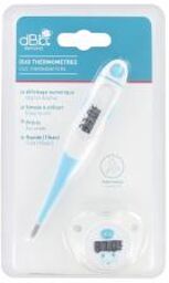 Hygiène Duo Thermomètres Médicaux Bébé (Sucette Thermomètre + Thermomètre) - Blister 2 thermomètres