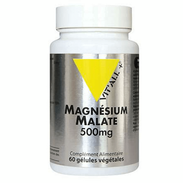Magnésium Malate 500mg - 60 gélules végétales