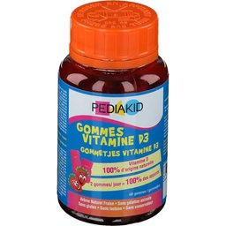Gommes Vitamine D3 Fraise 60 Unités