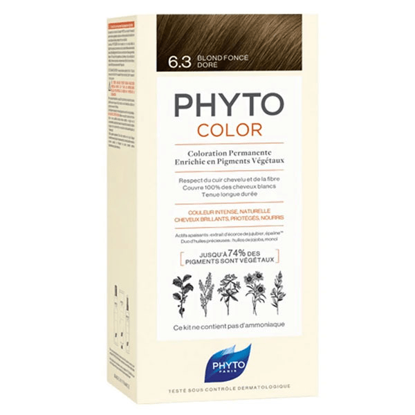 PhytoColor Coloration Permanente N°6.3 Blond Foncé Doré