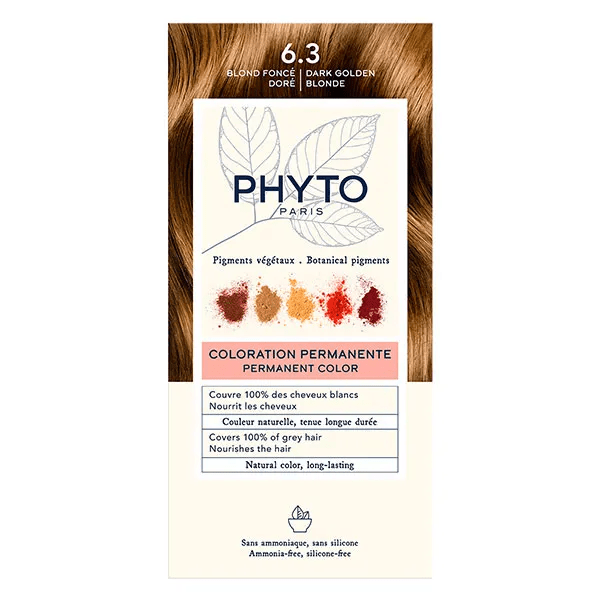 PhytoColor Coloration Permanente N°6.3 Blond Foncé Doré