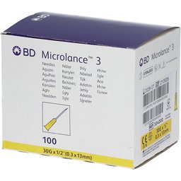 Microlance™ 3 Aiguille 30G 1/2 0.30 mm x 13 mm Jaune