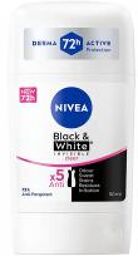 Black & White Invisible Anti-Transpirant Déodorant 72H 50 ml - Stick