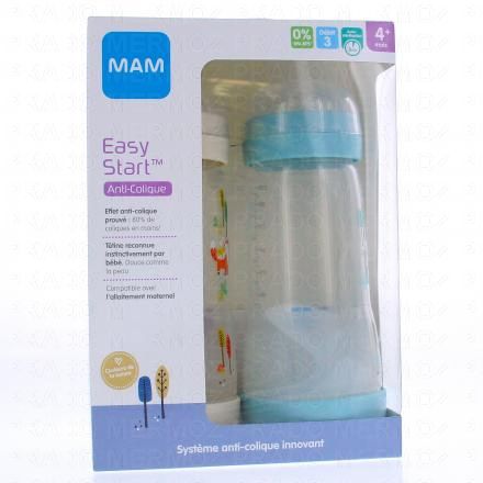 Easy Start Anti-Colique biberon débit 3 320ml lot de 2 bleu