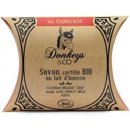 Savon au Lait d'�ne avec Coquelicot Eco 100g