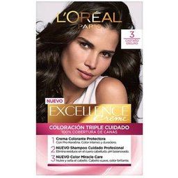 L'Oreal Excellence Creme Hair Dye N3 Dark Brown 1pc