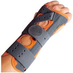 Orthèse de poignet T-S couleur orange et grise 1pc