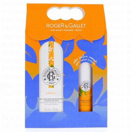 ROGER & GALLET Néroli - Eau Parfumée Bienfaisante 30ml + Parfum Solide Bienfaisant 5g