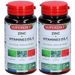 Zinc vitamine D3, C immunité et énergie