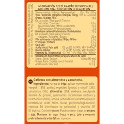 Biscuits aux carottes et aux amandes de 220g