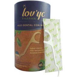 Fil Dentaire avec Manche Menthe 45uts