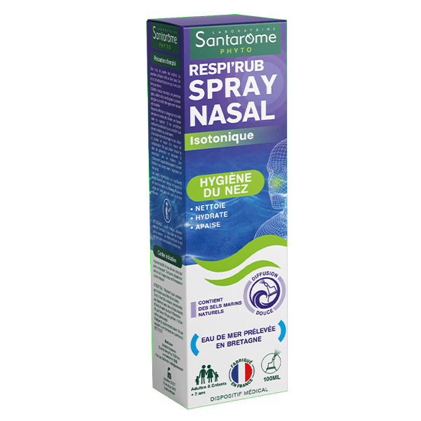 Spray Nasal Isotonique Respi'rub Nettoie au quotidien 100 ml