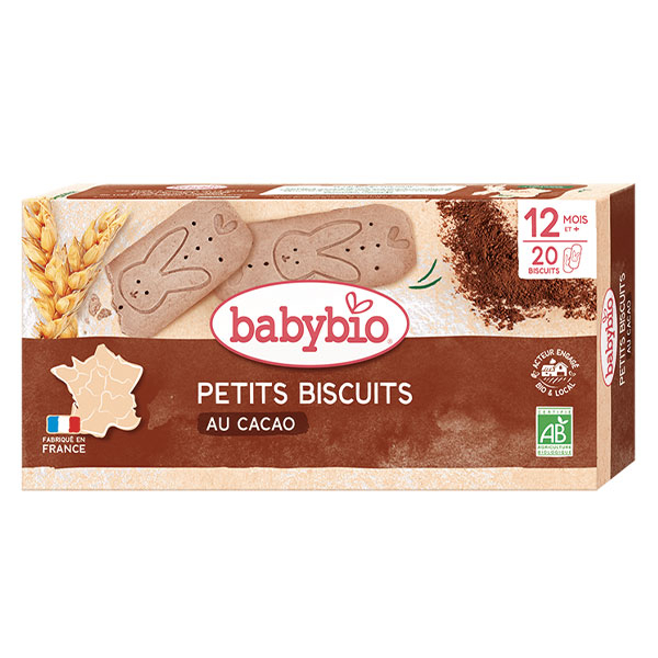 Petits Biscuits au Cacao +12m Bio 160g