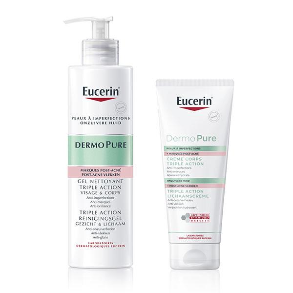 DermoPure Routine Anti-Imperfections Corps Gel Nettoyant Triple Action & Crème Corps Triple Action