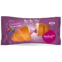 Croissant Protéine Rempli de Crème Fruits Rouges 65g