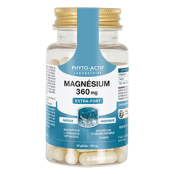 Immunité et vitalité Gélules Magnésium 360mg 60 gélules