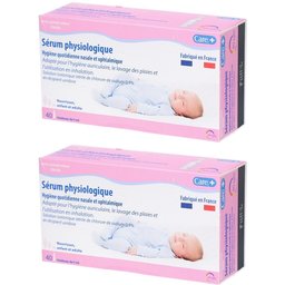 Care + sérum physiologique stérile - boite de 40 unidoses de 5 ml - EG Labo