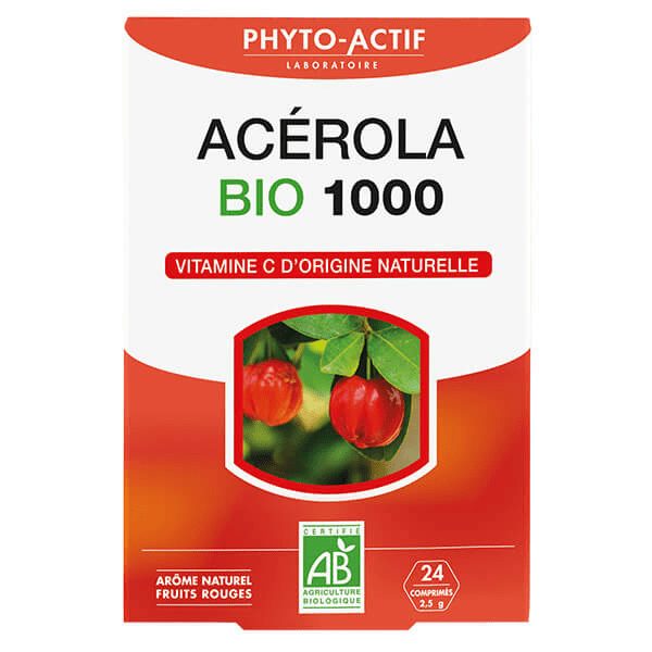 Phytoactif Acérola 1000 Bio 24 comprimés