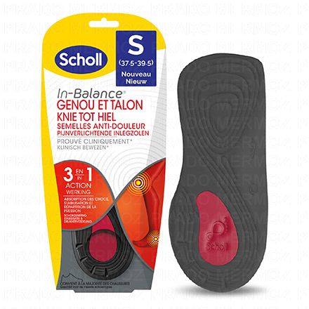 In-Balance - Semelles anti douleur genou et talon taille 37/39,5
