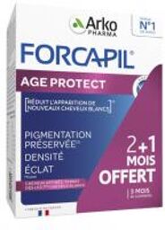 Forcapil Age Protect Cheveux Blancs et Ternes 90 Unités - Boîte 90 comprimés
