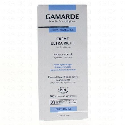 Hydratation active crème ultra riche bio tube 40g