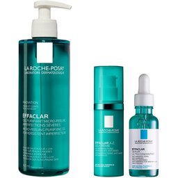 La Roche Posay Effaclar Gel Micropeeling & Effaclar A.z. Gel-crème & Effaclar Sérum ultra-concentré