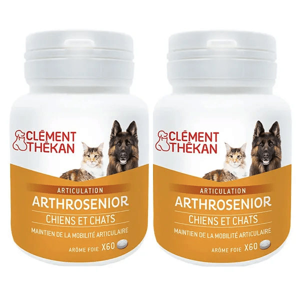 Arthrosenior Mobilité Articulaire Chien et chat Lot de 2 x 60 Comprimés