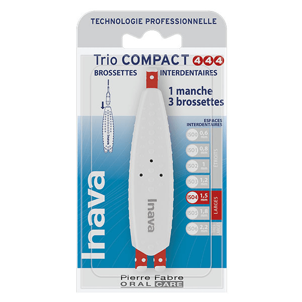 Brossettes 1.5mm Trio Compact Espaces Larges 3 recharges