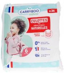 Culottes Naturelles 26 Culottes Taille 6 (16-30 kg) - Paquet 26 culottes