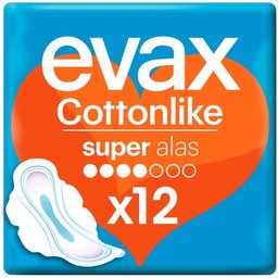 CottonLike Super Ailettes 12 unités
