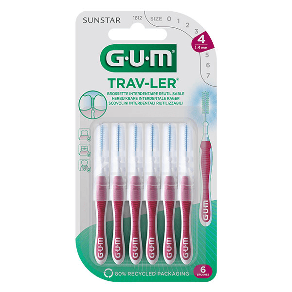 GUM® Brossette interdentaire TRAV-LER® 1,4 mm - 6 unités