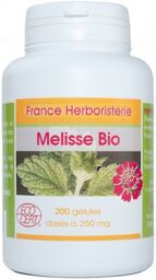 GELULES MELISSE feuille 200 gélules dosées à 250 mg.