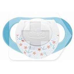 Chicco™ 4M+ tétine anatomique en caoutchouc physio bleu 1u