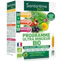 Programme Ultra Minceur Bio 30 Ampoules De 10ml