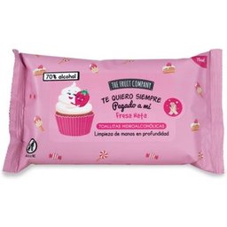 The Lingettes Hydroalcoolique Fraise 15uts