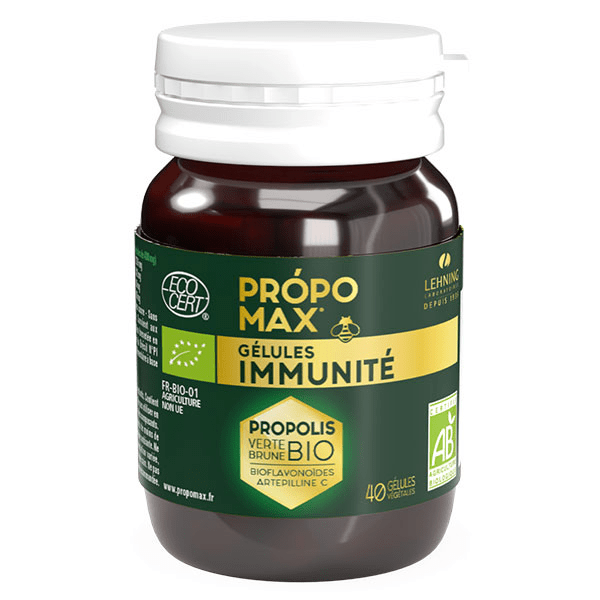 Propomax Immunité Extrait de Propolis Bio 40 gélules