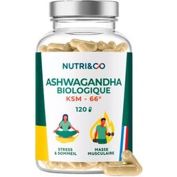 Ashwagandha Bio KSM 66 120 Gélules